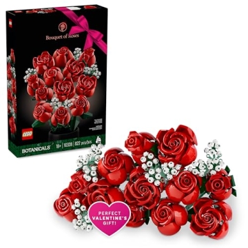 LEGO Bouquet of Roses DIY Artificial Flower Set for Adults