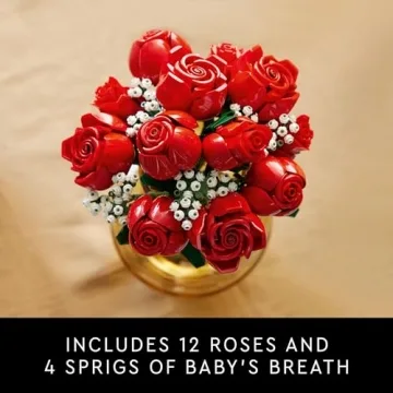 LEGO Bouquet of Roses DIY Artificial Flower Set for Adults
