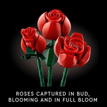 LEGO Bouquet of Roses DIY Artificial Flower Set for Adults