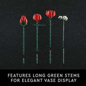 LEGO Bouquet of Roses DIY Artificial Flower Set for Adults