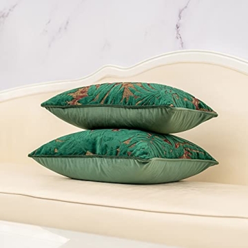 Alerfa Luxury 20x20 Maple Leaf Pillow Cover