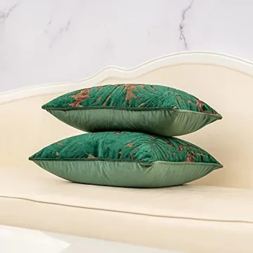 Alerfa Luxury 20x20 Maple Leaf Pillow Cover