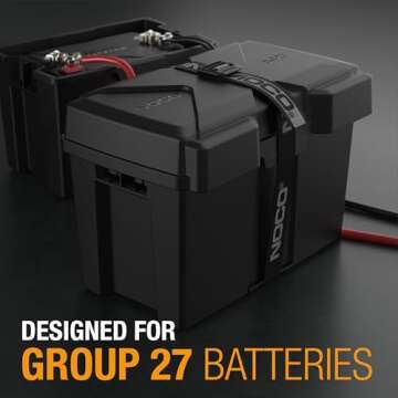 NOCO Snap-Top BG27 Battery Box - Group 27 for Marine, RV & Automotive