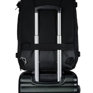 Amazon Basics Travel Backpack Expandable Carry On Lightweight Black
