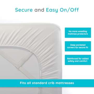 PUREgrace Tencel Mattress Protector for Infants and Toddlers