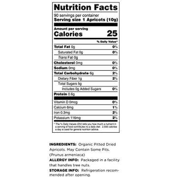 Terrasoul Superfoods Organic Apricots, 2 Lbs, Unsulphured, No-Added Sugar, Sweet and Tangy Delights for Snacking, Baking, and Vibrant Trail Mixes