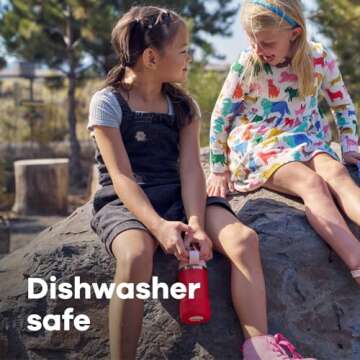 Hydro Flask 12 Oz Kids Wide Mouth Straw Cap and Boot Grass