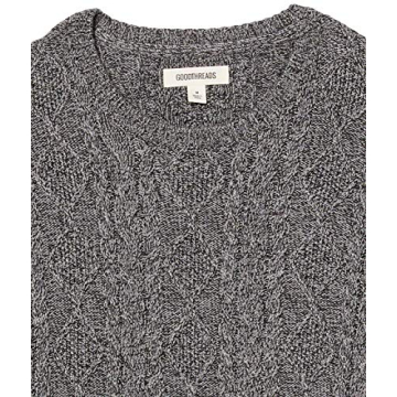Goodthreads Supersoft Cable Knit Crewneck Sweater