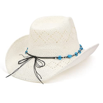 TOVOSO Shapeable Cowgirl Hat with Beaded Hearts Trim