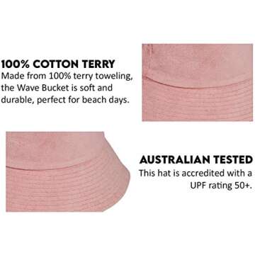 Lack of Color Pink Terry Bucket Hat for Women