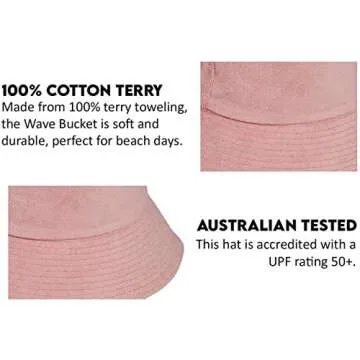 Lack of Color Pink Terry Bucket Hat for Women