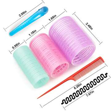 Rollers Hair Curlers Set for All Hair Types, Easy Use