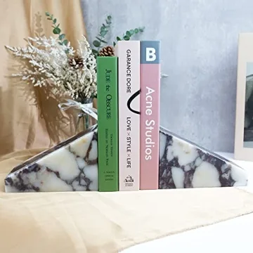 Elegant 100% Natural Marble Bookends for Stylish Homes