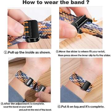 Nylon Sport Loop Watch Bands Compatible with Apple Watch Band Ultra 2 1 49mm 46mm 45mm 44mm 42mm 41mm 40mm 38mm,Soft Braided Woven Magnetic Clasp Strap for iWatch Series 10/9/8/7/6/5/4/3/SE,Women Men