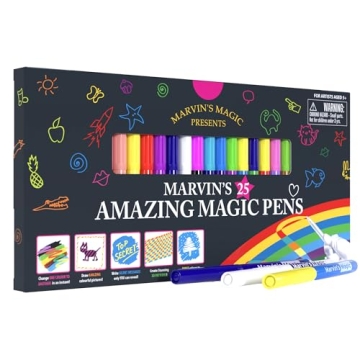 Marvin's Magic - Original x 25 Amazing Magic Marker Pens - Color Changing Magic Pen Art - Create 3D ...