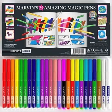 Marvin's Magic Pens - 25 Vibrant Color Changing Magic Markers