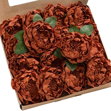 Stunning Burnt Orange Peonies for Wedding Decor