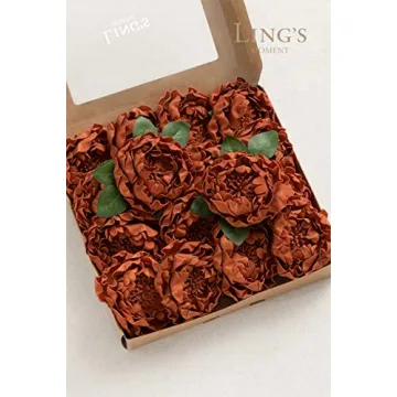 Stunning Burnt Orange Peonies for Wedding Decor
