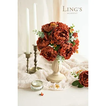 Stunning Burnt Orange Peonies for Wedding Decor