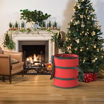 Feverdes Christmas Light Storage Bag with Metal Reels