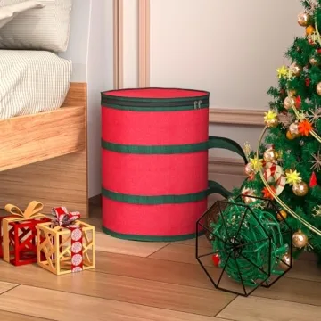 Feverdes Christmas Light Storage Bag with Metal Reels