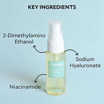 Stratia Rewind | Firming & Hydrating Serum to Hydrate and Fade Hyperpigmentation | DMAE, Niacinamide & Hyaluronic Acid | 1 Fl Oz