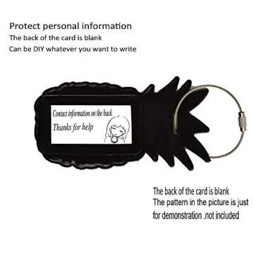 ARMRA Unique Luggage Tag [3 Pack] Travel Pineapple Ice Cream Drink Bag Identify Label Holiday Gift Ideas