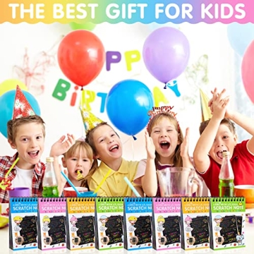 YSCare Scratch Notebooks for Kids with Wooden Stylus Set