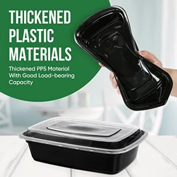 TaidMiao Meal Prep Containers 38oz - Reusable 30 Pack