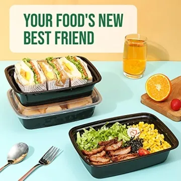 TaidMiao Meal Prep Containers 38oz - Reusable 30 Pack