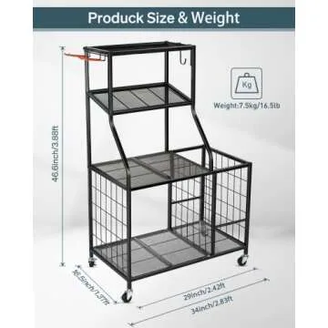 Versatile Weight Rack for Home Gym Storage Solutions