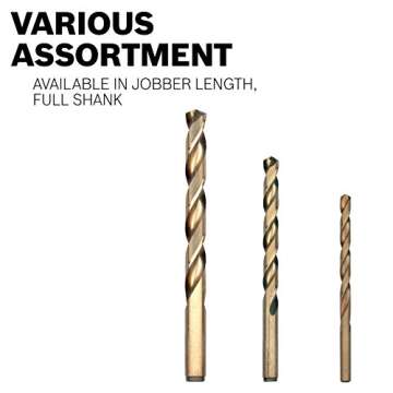 BOSCH CO2149 1-Piece Cobalt Drill Bit for Metal Drilling