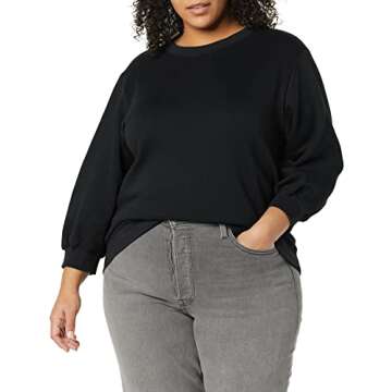 Amazon Essentials Women's Fleece Crewneck Sweatshirt