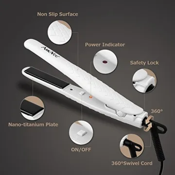AmoVee Mini Portable Flat Iron for Effortless Styling