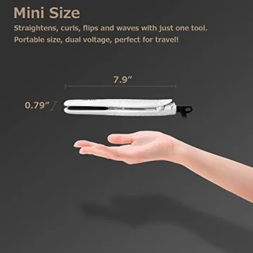 AmoVee Mini Portable Flat Iron for Effortless Styling