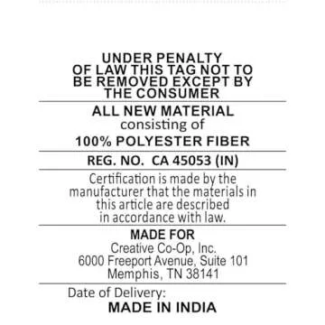 Creative Co-Op Square Crochet & Tassels Iron Color Cotton Slub Pillow