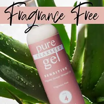 CurlMix Organic Flaxseed Gel for Curly Hair with Sweet Almond Oil - Defines & for Sensitive Skin - Fragrance Free - 8 fl oz