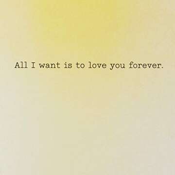 Hallmark Love Card or Anniversary Card (Love You For the Rest of My Life) (429RZB1325)