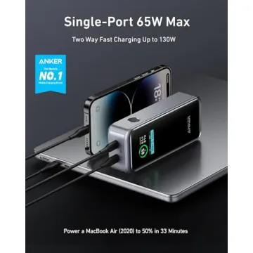 Anker Prime Power Bank 12,000mAh with 130W Output and Display