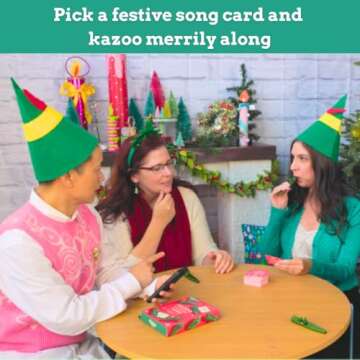 Ridley's Kazoo That Festive Tune | Holiday Game for The Family | No Musical Talent Required | Includes 4 Kazoos and 100 Festive Songs