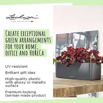 Stylish Lechuza Cube Glossy Planter for All Gardens