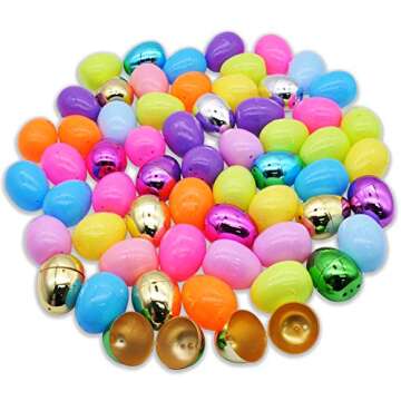 JOYIN 150 Colorful Easter Eggs with Golden & Metallic Designs for Seasonal Fun