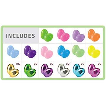 JOYIN 150 Pieces Colorful Easter Eggs Set for Celebrations