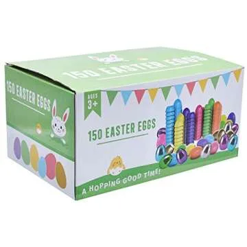 JOYIN 150 Pieces Colorful Easter Eggs Set for Celebrations