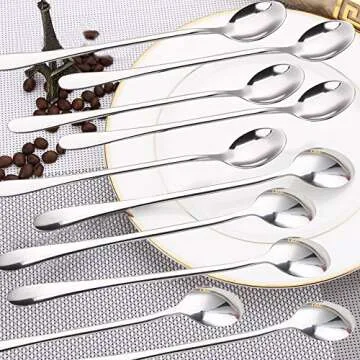 DaKuan Long Handle Stirring Spoon Set of 10 for Iced Tea