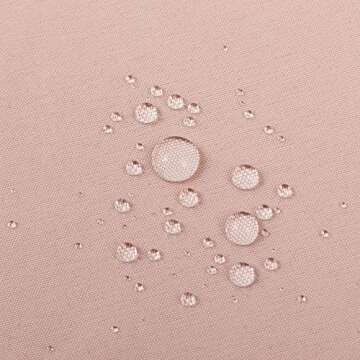 ALYVIA SPRING Pink Shower Curtain Liner Fabric with 3 Magnets - Waterproof Soft Hotel Quality Cloth Shower Curtain for Bathroom, Light-Weight & Machine Washable - Standard Size 72x72, Blush Pink