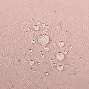 ALYVIA SPRING Pink Shower Curtain Liner Fabric with 3 Magnets - Waterproof Soft Hotel Quality Cloth Shower Curtain for Bathroom, Light-Weight & Machine Washable - Standard Size 72x72, Blush Pink