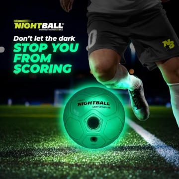 NightBall Light Up Soccer Ball for Kids - Glow Soccer Fun