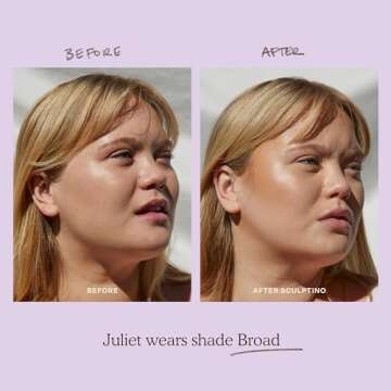 Tower 28 Sculptino Soft-Matte Cream Contour and Bronzer - Clean, Cruelty-Free Face Makeup – Sensitive Skin Safe - Shade: Broad, Fair Light with Neutral Undertones, 0.16 FL Oz / 4.5 mL