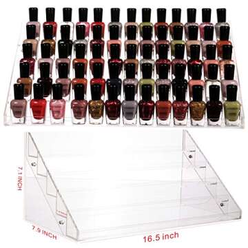 CQ Acrylic Nail Polish Holder Organizes Your Beauty Essentials